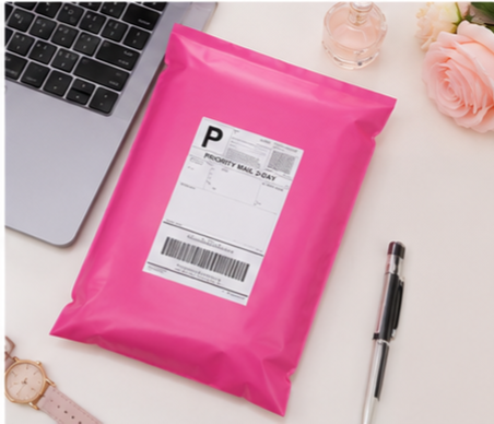 Sac d'expédition 25*35 Rose (100 pcs)