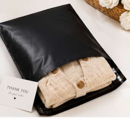 Sac d'expédition 35*45 Noir (100 pcs,)