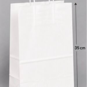 sac en papier blanc 25*35