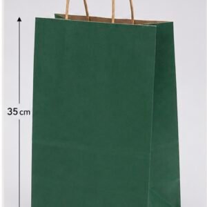 sac en papier vert 25*35