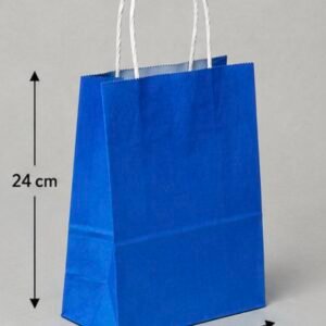 sac en papier bleu 18*24