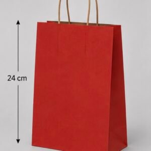 sac en papier rouge 18*24