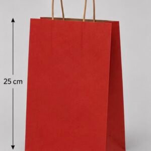 sac en papier rouge 20*25