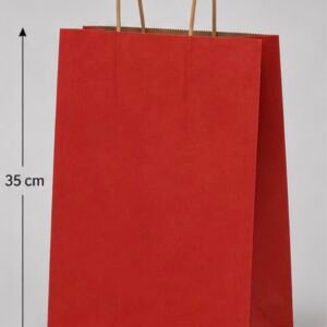 sac en papier rouge 25*35