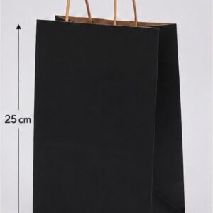 sac en papier noir 20*25