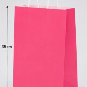 sac en papier rose 25*35