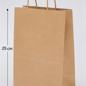 sac en papier beige 20*25